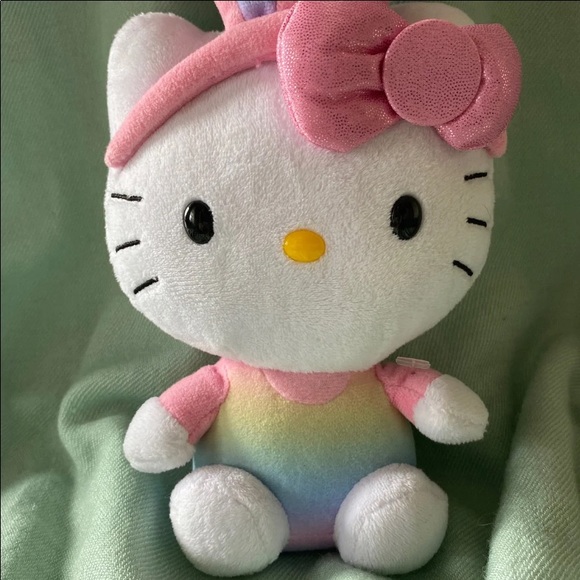 Hello Kitty Plush Rainbow Bunny - Picture 3 of 10